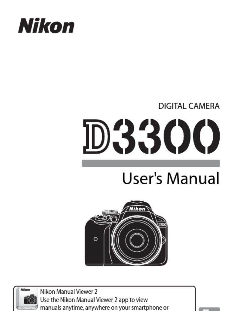 Nikon D3300 Manual PDF Exposure (Photography) Imaging