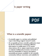 1 Scientific Paper Writing