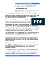 Contoh Soalan Ujian Psikometrik SPA Jawatan Kerajaan Dengan Jawapan PDF
