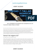 Aprenda Probar Sensor Oxigeno Toyota Yaris Paso Paso