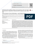 Comparison of Two Synthesis Methods On The Preparation of Fe 2017 Ceramics