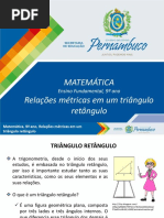 Relações Métricas Em Um Triângulo Retângulo