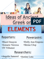 Ideas of Ancient Greek On