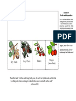 Types of Fruits Flap Booklet