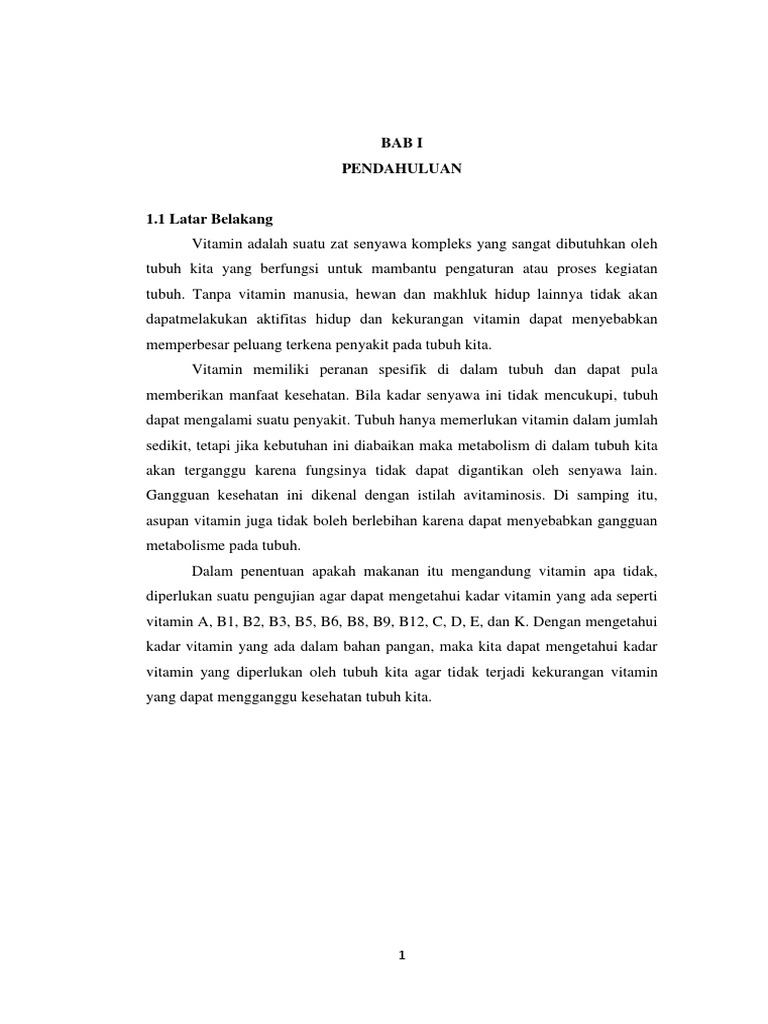 Makalah Analisis Vitamin Docx