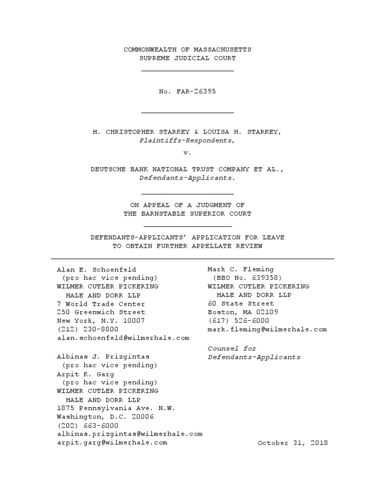 Starkey-Application For Leave To Obtain Further Appellate Review 10-31 ...