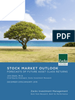 Stock Market Outlook: Forecasts of Future Asset Class Returns