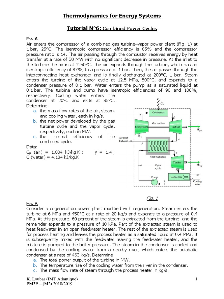 Combined Power Cycle Analysis and Calculations | PDF | Steam | Heat ...