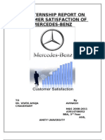 An Internship Report On Customer Satisfaction of Mercedes-Benz