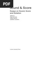 Essays On Sound, Score and Notation