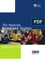 The National Numeracy Strategy DFEE