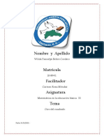 Tarea Tres de Matematica Basica