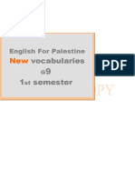 English For Palestine New Vocabularies