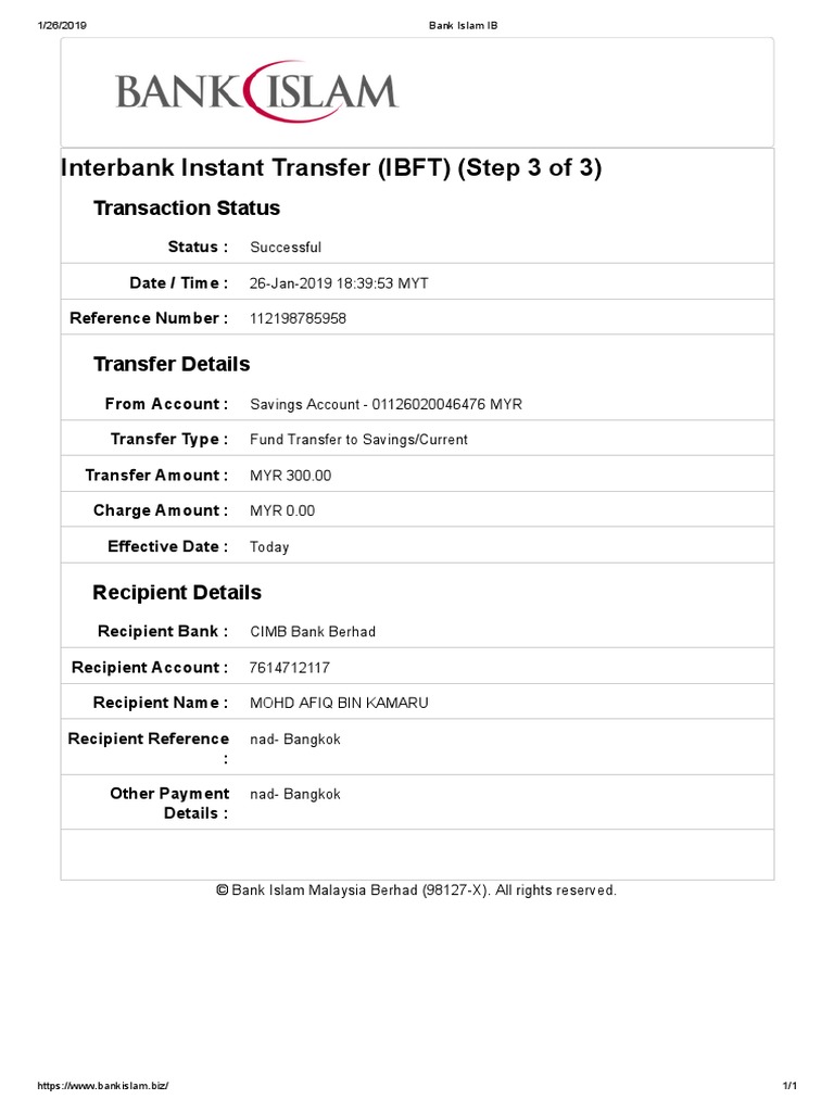 Bank Islam IB PDF | PDF | Finance & Money Management