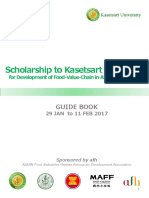 Guidebook of Scholarship To Kasetsart University 2017