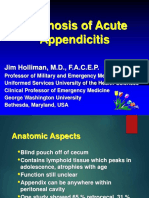 Diagnosis of Acute Appendicitis: Jim Holliman, M.D., F.A.C.E.P
