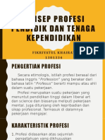 Konsep Profesi Pendidik Dan Tenaga Kependidikan