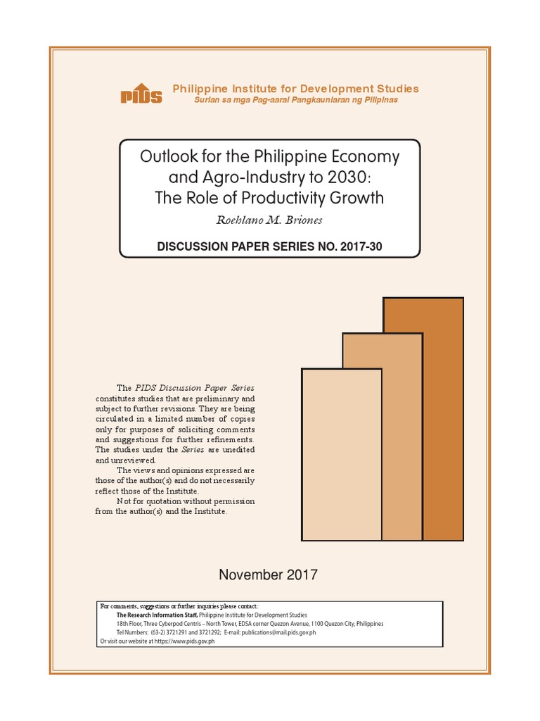 Philippine Economy Outlook to 2030 | PDF | Macroeconomics | Gross ...