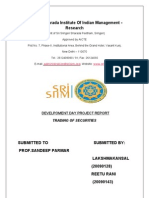Sri Sharada Institute of Indian Management - Research: Develpoment Day Project Report
