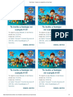 Paw Patrol - Tarjetas de Cumpleaños de Paw Patrol