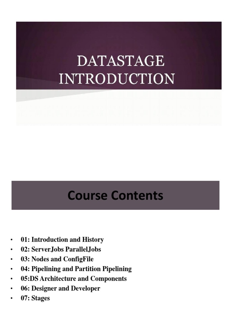 DataStage Basic Concepts11 | PDF | Parallel Computing | Computer ...
