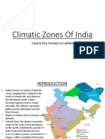 Cold and Dry Climatic Zone of India