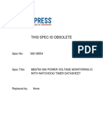 002-08554 MB3793-30A Power Voltage Monitoring IC With Watchdog Timer Datasheet