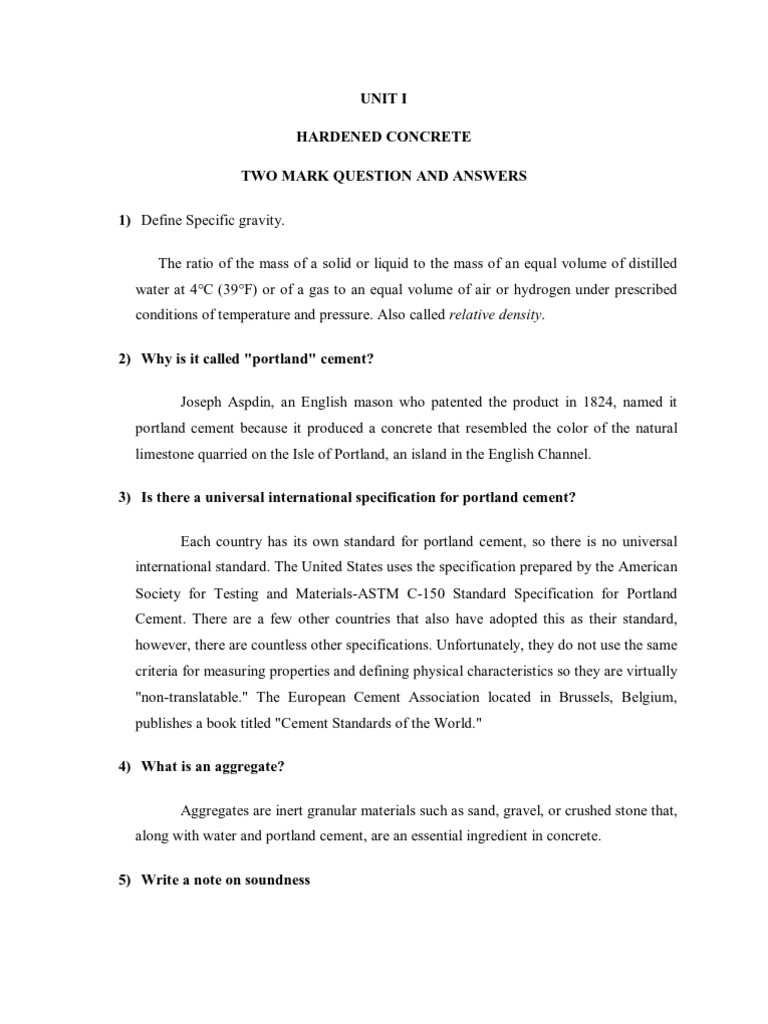 Unit 1 Completed | PDF | Concrete | Construction Aggregate