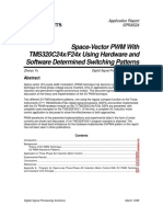 Space-Vector PWM With TMS320C24x/F24x Using Hardware and Software Determined Switching Patterns