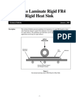 A Guide To Laminate Rigid FR4 Board To Rigid Heat Sink: Technical Bulletin January, 2005