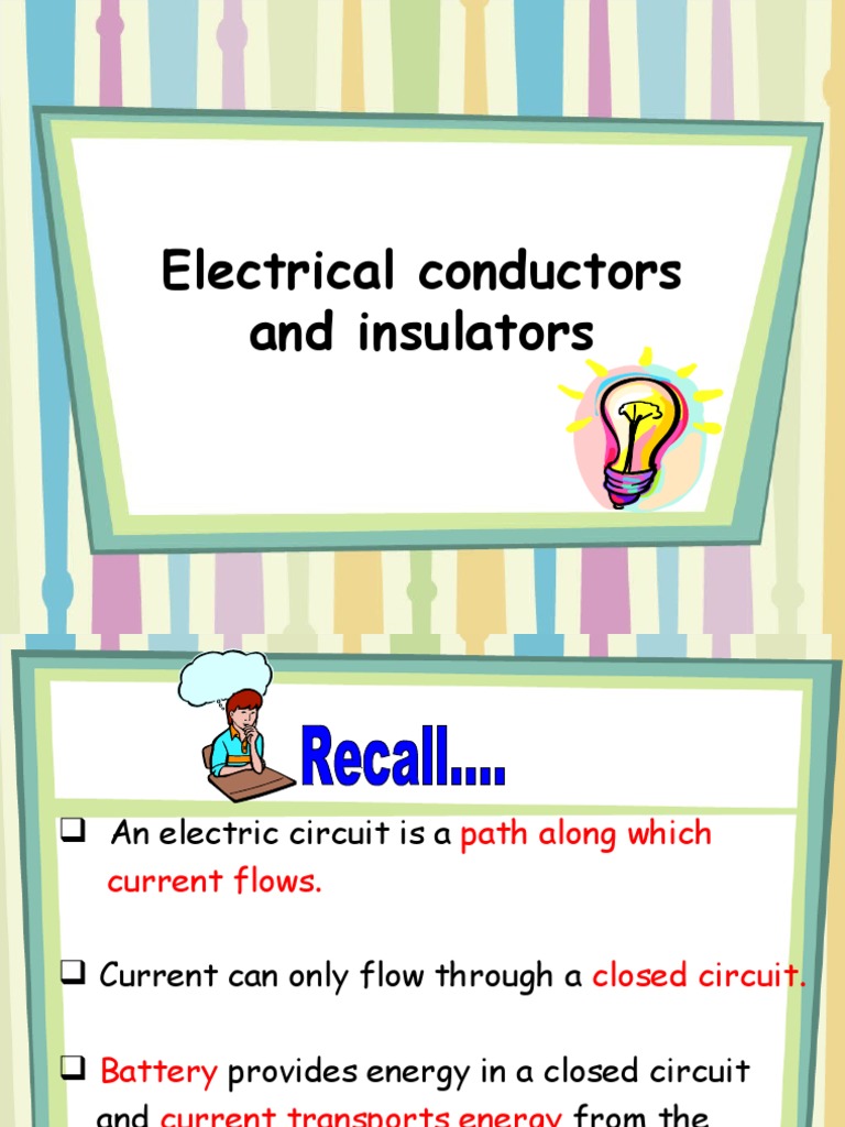 Conductors and Insulators Explained | PDF | Electrical Conductor ...