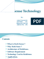 Sixth Sense Technology: By:-Aadeel Noorani (21) Soni Shahi (73) Bhagyashri Patil (24) Alphonsa Roy