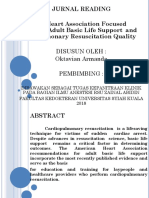 Jurnal Reading American Heart Association Focused Update On Adult Basic Life Support and Cardiopulmonary Resuscitation Quality