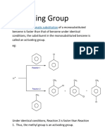 Activating Group: Electrophilic Aromatic Substitution