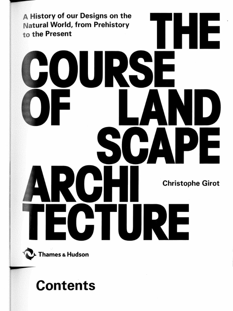 The Course Of Landscape Architecture Pdf Landscape Renaissance