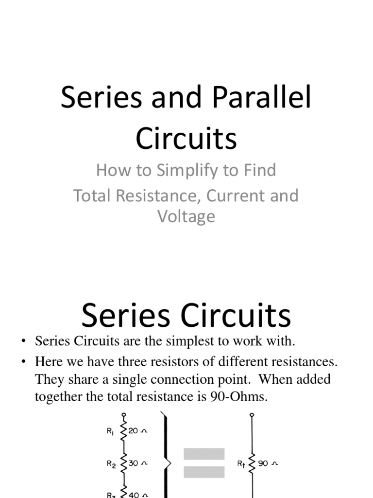 Series and Parallel Circuits 1 26 12 PDF | PDF | Series And Parallel ...