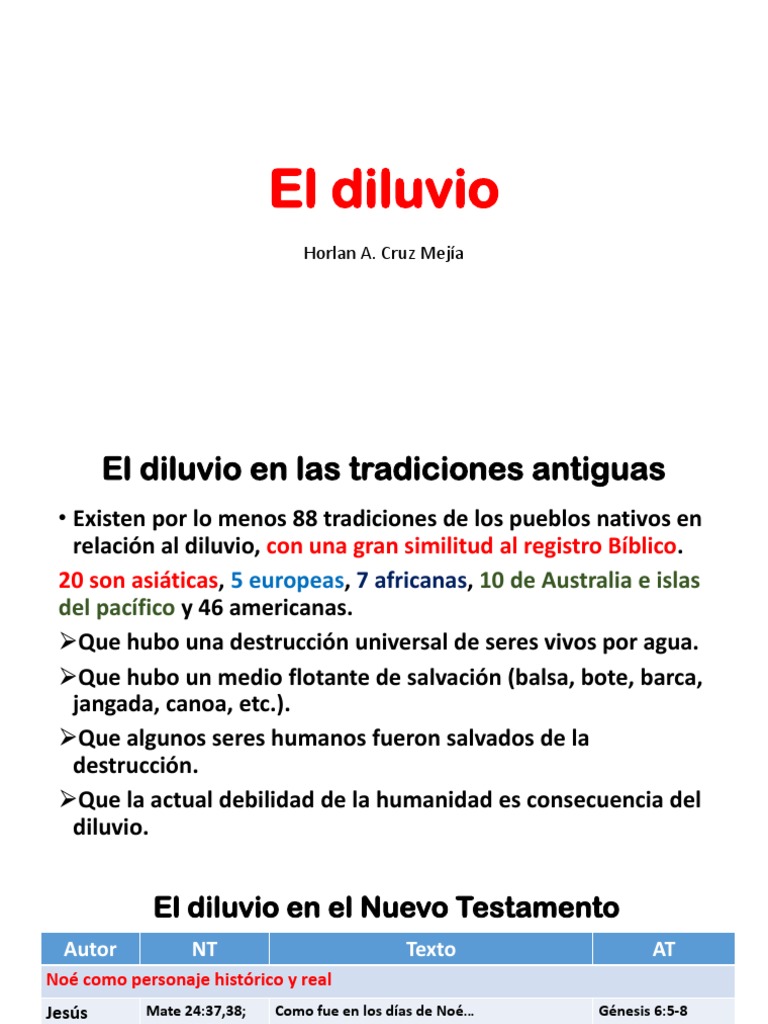 El Diluvio: Tradiciones y Consecuencias | PDF | Mito de la inundación | Noé