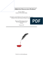 About The Demarcation Problem PDF