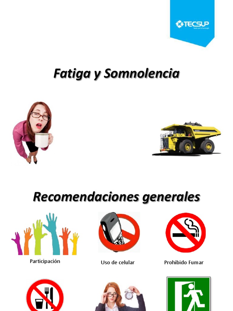 Fatiga y Somnolencia Seguridad y Salud Ocupacional | PDF | La privación ...