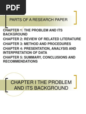 Parts of a Research Paper