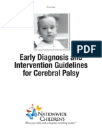 Early Diagnosis and Intervention Guidelines For Cerebral Palsy