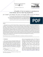 Yield Components and Quality of Rice in Response To Graminaceous Weed Density and Rice Stink Bug Populations