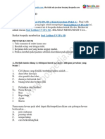 40+ Contoh Soal Latihan UN IPA SD + Kunci Jawaban (Paket A)