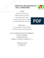 Alimentos Transgenicos en La Industria 1