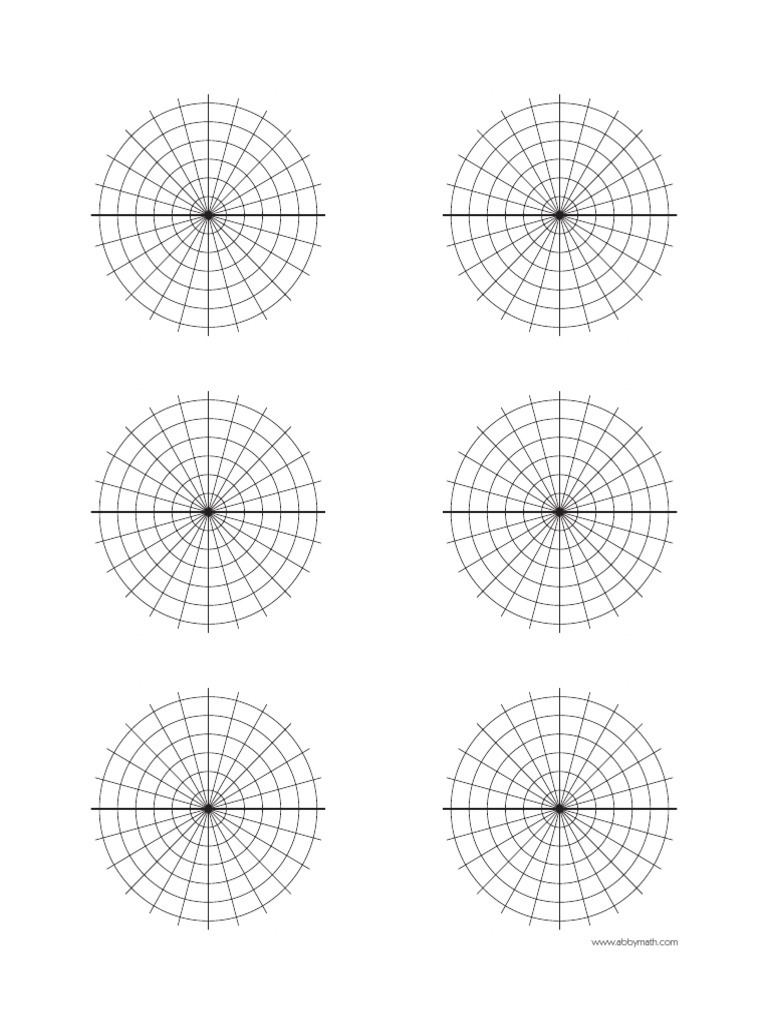 Polar Plane Graph Paper PDF PDF