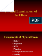 PE and Diagnosis of Elbow