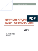 Distribución Poisson en Estadística 