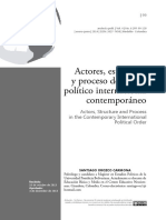 Actores, Estructura Y Proceso Del Orden Político Internacional