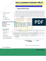 Contoh FORMULIR PENDAFTARAN Bimbel