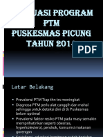 Evaluasi Program PTM Tahun 2014